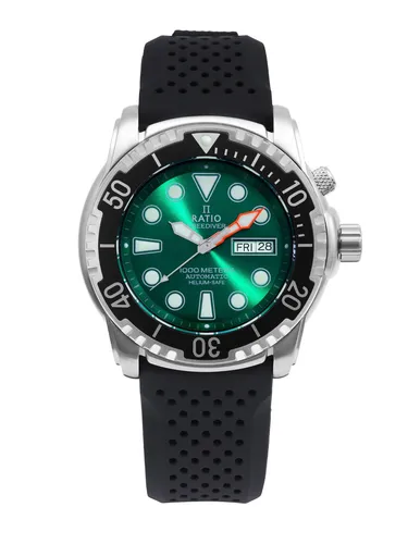 Ratio FreeDiver Helium-Safe 1000M Saphir Automatik 1068HA90-34VA-GRN Herrenuhr