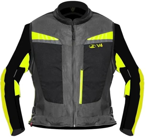 MOTOAIRBAG MAB v4.0 Airbag Jacke grau 2XL/3XL - Schutzjacke mit 2 Airbagsystemen für Rücken und Brust, abnehmbaren Ärmeln und reflektierenden Einsätzen – optimaler Schutz und Flexibilität auf der Straße.