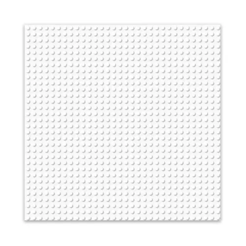 BRIXIES Plus Basis Platte Weiß 32 x 32 Noppen