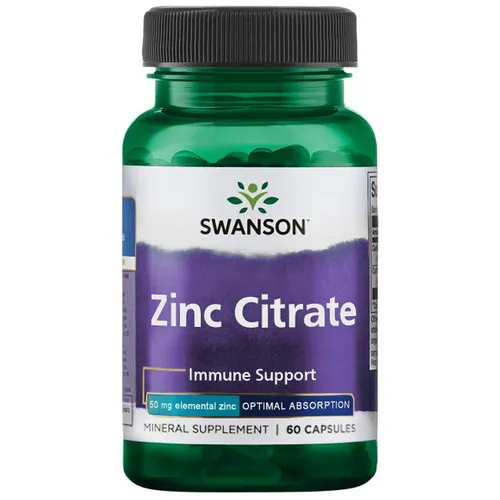 Swanson Zink Citrat 50mg 60 KAPSELN