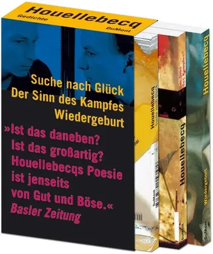 Gesammelte Gedichte von Michel Houellebecq - Bücher: Entdecken Sie die umfassende Sammlung von Gedichten des renommierten Autors, die Themen wie Glück und Sinn des Lebens behandelt. Ideal für Literaturenthusiasten!