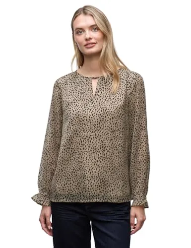 STREET ONE Langarmbluse mit Mesheinsatz - Modische Langarmbluse für vielseitige Styles, leichtes Material für ein angenehmes Tragegefühl und ideal für Büro oder Freizeit.
