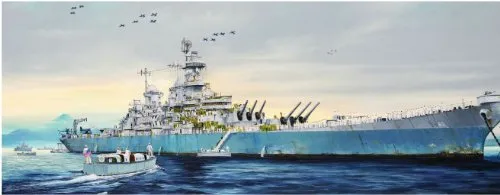 Trumpeter 03705 Modellbausatz USS Missouri BB-63, Mittel - Wasserfahrzeug-Modellbausatz mit flexibler Gestaltung und robuster Haltbarkeit, ideal für Modellbau-Enthusiasten.