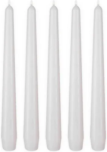 BRUBAKER Spitzkerze Premium Kerzen Set - bis zu 7,5 Stunden Brenndauer pro Kerze (Leuchterkerzen, 5-tlg., Halterkerzen Deko), 24 cm Tafelkerzen für Kerzenständer und Kronleuchter