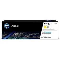 HP Toner CF542X 203X yellow - Originaltoner mit hoher Kapazität für bis zu 2.500 Seiten, ideal für gleichbleibende Druckqualität in Büros und bei Einzelanwendern