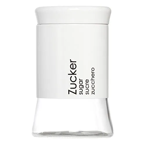 Ritzenhoff & Breker Cantina Vorratsdose Zucker, Vorratsgefäß, Zuckerspender, Weiß, 1 L, 147766