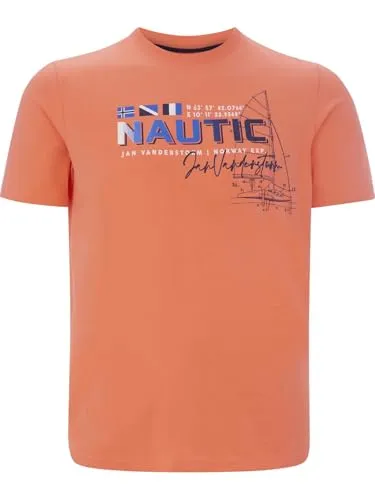 Jan Vanderstorm Herren T-Shirt Svenhelm Hellorange, 3XL (XXXL) - 64/66