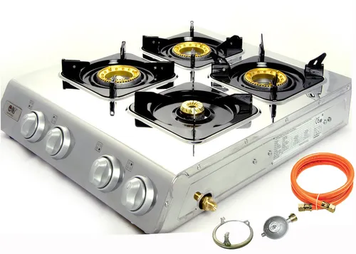 NGB-400 Edelstahl Gaskocher 4 flammig