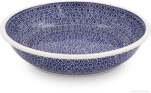 Original Bunzlauer Keramik Obstschale, Ø33,2cm, H=7,6cm, Dekor 120