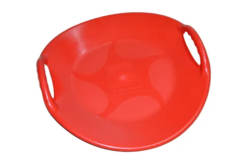 AlpenGaudi Schlitten Alpen Ufo rot 59,5 x 57,5 x 14 cm