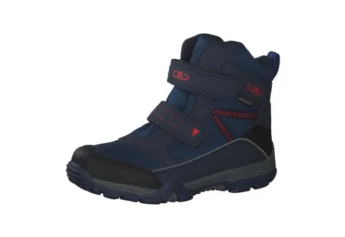CMP Kids Pyry Snow Boot WP black blue (N950) 33 - Wasserdichte Kinder Schneeboots mit CLIMA PROTECT-Futter, atmungsaktiv und ideal für kalte Tage in der Schule. Unisex Design mit Klettverschlüssen für einen perfekten Sitz.