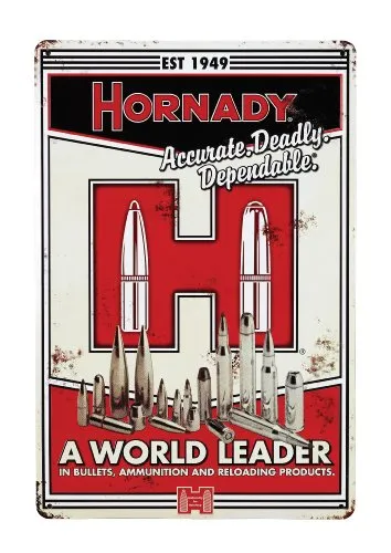 Hornady Unisex-Erwachsene 99101 Schild mit Aufschrift Reloading Equipment, Multi, 12x18