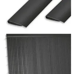 Ribelli Balkonsichtschutz PVC Abschlussleiste 800 cm - Zubehör für Landwirtschaft, langlebige PVC-Abschlussleiste in anthrazit für effektiven Sichtschutz und einfache Montage auf Balkonen.