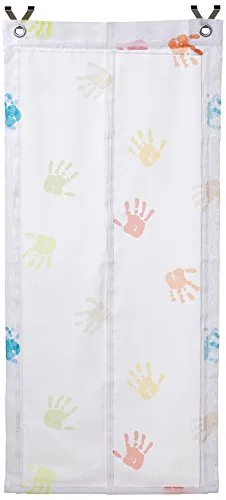 Raffrollo Kinder Hände, 60x130 cm - Buntes Ösenrollo für Kinderzimmer, einfach ohne Bohren anzubringen und sorgt für eine fröhliche Atmosphäre.
