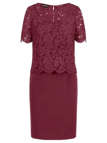 APART Fashion Damen Etuikleid mit Spitzenjacke – Elegantes Cocktailkleid für besondere Anlässe