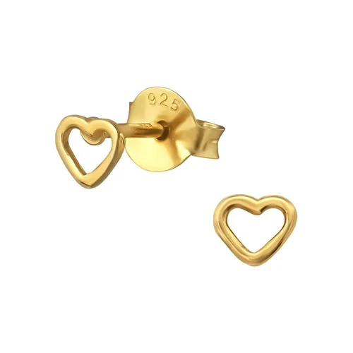 Herz Kinder Ohrringe 925 Silber für Mädchen Schmuck Geschenk