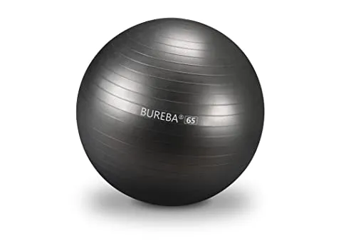 BUREBA Trendy Sport Medi Gymnastikball 65 cm schwarz