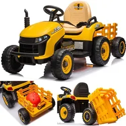 Kinder Traktor Schlepper Bulldog mit Anhänger und Fernbedienung