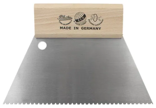 Dönges Zahnspachtel 180 mm, Zahnung B1, Zahnabstand 2,4 mm, Zahntiefe 2,0 mm