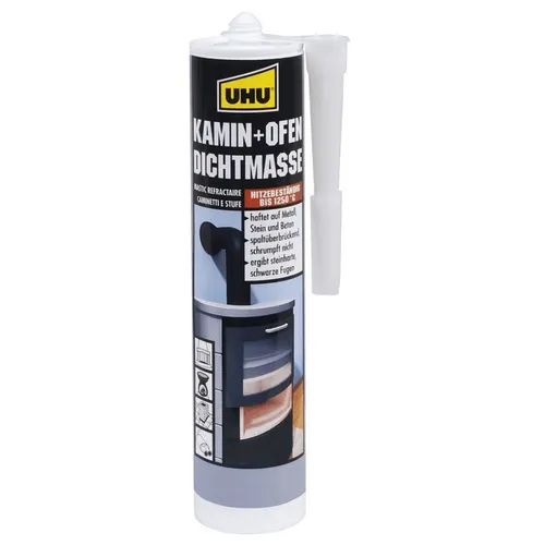 Hochtemperatur-Dichtmasse bis zu 1250°C für Kamin, Ofen, Herd, Auspuff etc.