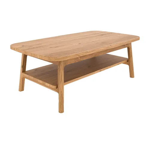 Lomadox Couchtisch THORNBURY-165, Sofatisch Kaffeetisch, Wildeiche massiv geölt, ca. 100/42/60 cm