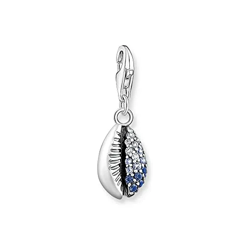 Thomas Sabo Charm-Anhänger Muschel mit blauen Steinen von THOMAS SABO