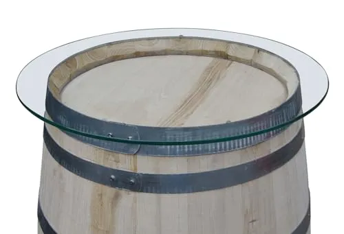 Temesso Glasplatte für Weinfass in weiß von Temesso