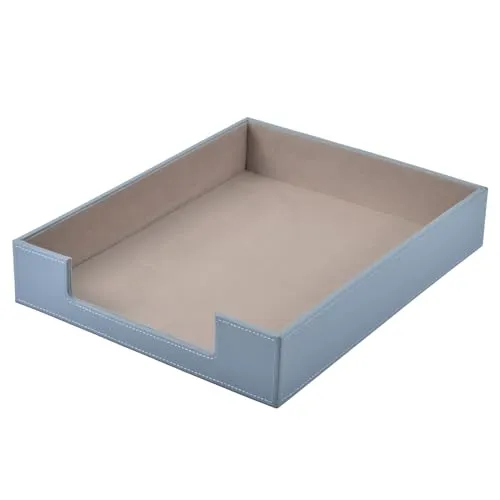 Briefablage aus Leder, Bürobedarf, Schreibtisch-Organizer für Akten, Zeitschriften, Schmuck, Kosmetik, luxuriöser Briefhalter, Mehrzweck-Aufbewahrungsbox, stapelbar