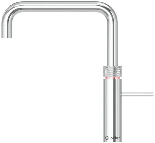 QUOOKER Fusion Square Küchenarmatur COMBI+ Reservoir verchromt glänzend - Spültischarmaturen mit 7 Jahren Garantie, die kochendes, warmes und kaltes Wasser aus einem Hahn liefern – für sofortigen Genuss und weniger Wasserverschwendung.