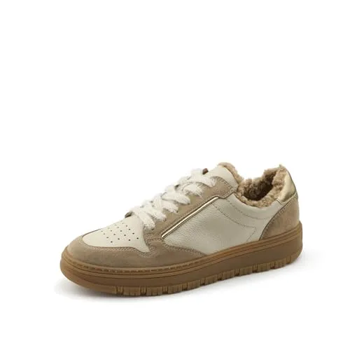 Paul Green Damen Low-Top Sneaker mit Relax-Weite - Damen-Sneaker mit warmem Arctic Alpaca Futter, vegan und ideal für kalte Tage. Wechselfußbett sorgt für hohen Tragekomfort.