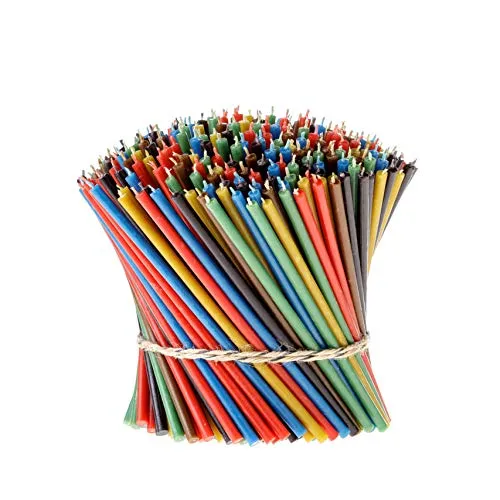 Danilovo Bienenwachs Kerzen (Mehrfarbige) - Orthodoxe Kerzen für Gebet Rituals Tischdeko - Ungiftig, Ruß - Tropffrei, Lang, Nachhaltige Produkte, 300 Stück (6 Farben, Höhe 16,5 cm)