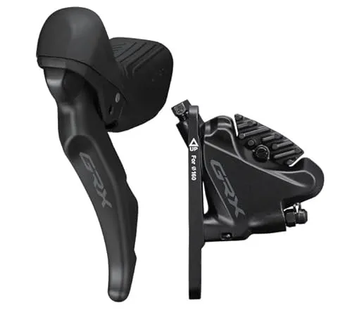 SHIMANO ST-RX610/BR-RX400 Vorderrad Scheibenbremse schwarz - Bremsen für Fahrräder, bietet hervorragende Bremskraft und präzise Kontrolle für sicheres Fahren auf jedem Terrain.