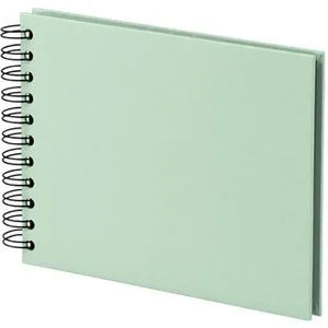 Rössler-Papier Fotoalbum 1329452650 S.O.H.O Wire-O, 19,5x14,5cm, 40 schwarze Seiten f. 40 Fotos, mint