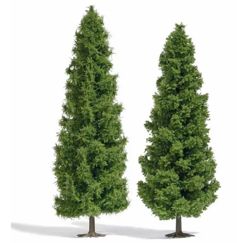 Busch Modelleisenbahn-Baum Busch 6124 - Lärchenbaum 185 bis 200 mm, 2 Stück, ideal für realistische Landschaftsgestaltung