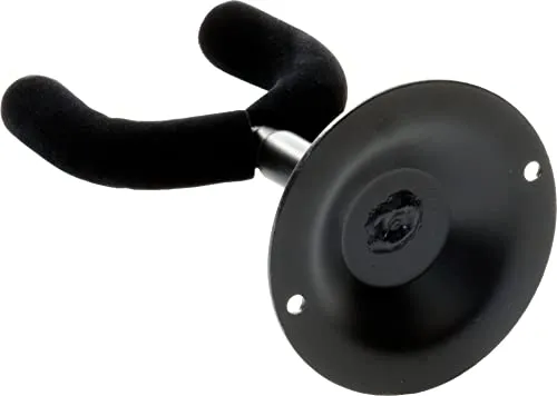 QUIK LOK - GS/402 Wandhalter Serie GS, Gitarren-Wandhalter mit Ovalem Design, Robuste Stahlkonstruktion, Mit Weichgummibeschichtung zum Schutz des Instruments