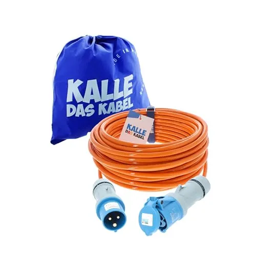 Kalle Verlängerungskabel CEE 230V 16A 40m in blau von KALLE DAS KABEL