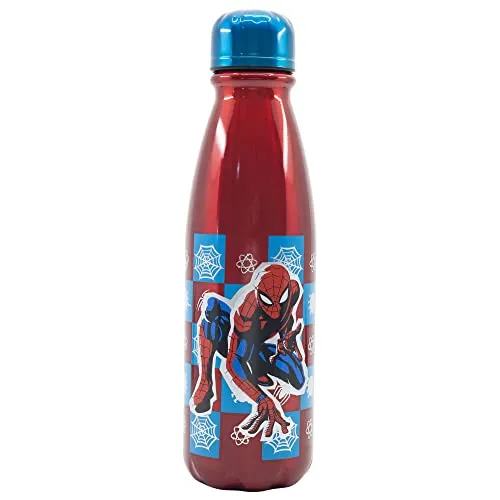 Stor 600ML KINDER ALUMINIUM FLASCHE | SPIDERMAN ARACHNID GRID