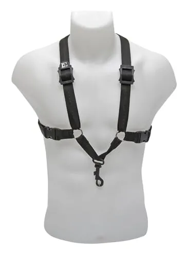 BG Gurt für Saxophon - Karabinerhaken - Größe S für Kinder - Trageriemen für Blechblasinstrumente, 5-fach einstellbar für optimalen Tragekomfort und Gewichtsverteilung, ideal für junge Musiker.