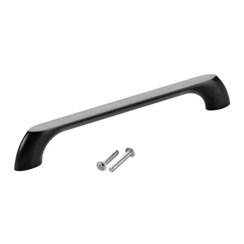SOTECH Möbelgriff BLACKLINE VII BA 160 mm schwarz matt (Länge 182 mm, Breite 11,5 mm, Höhe 27 mm) Aluminium Bügelgriff