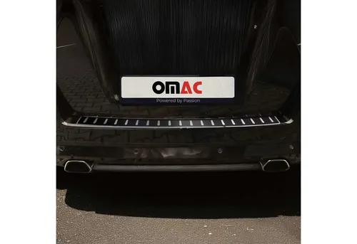 OMAC Ladekantenschutz Stoßstangenschutz für OPEL ZAFIRA B - Stoßfängerabdeckung aus Edelstahl, aufklebbar, schützt die Ladekante und verleiht deinem Fahrzeug einen eleganten Look mit chrom- und carbon-Optik.