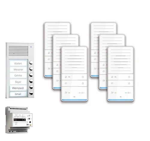 TCS PAAF061/001 Audio:Pack Aufputz für 6 Wohneinheiten