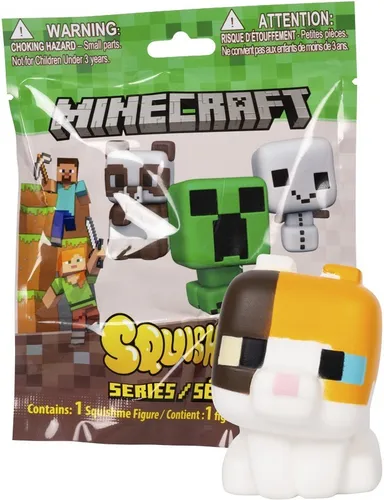 Minecraft - SquishMe Serie 5 Handtrainer - Kreativer Handtrainer aus der beliebten Minecraft-Serie, ideal zur Stressbewältigung und für ein entspanntes Spielerlebnis.