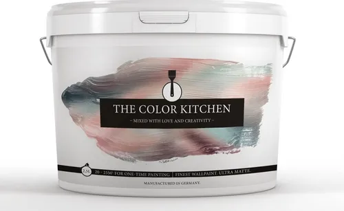 Livingwalls THE COLOR KITCHEN Violett - Kräftige Wandfarbe für farbenfrohe Räume - Farben: Matte Innenfarbe in Violett mit hoher Deckkraft für kreative Akzente. Ideal zum Überstreichen und sorgt für eine beruhigende, konzentrierte Atmosphäre.