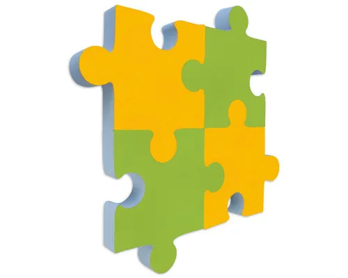 platino24 Akustikplatte Schallabsorber-Set PUZZLE aus Basotect G+ mit Akustikfilz