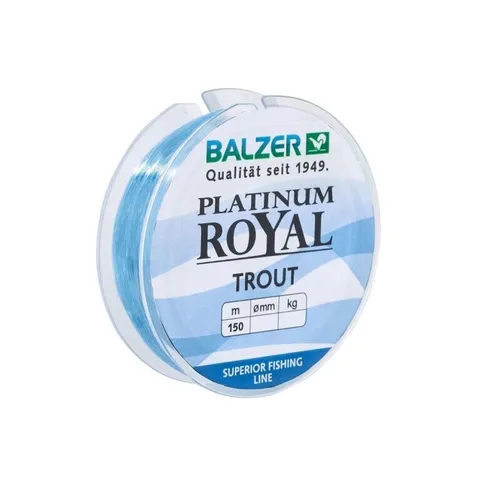 Balzer Platinum Royal Trout Blau 0,25mm - 150m Forellen Spoon Schnur