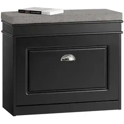 SoBuy Schuhkipper FSR82 - Schuhschrank mit Klappe und Sitzkissen - Drohnen Zubehör: Moderner Schuhschrank mit Klappe, der bis 150 kg belastbar ist und zusätzlich als Sitzbank dient - ideal für Eingangsbereiche.