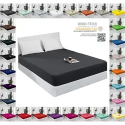 Spannbettlaken Jersey Spannbetttuch 100% Baumwolle Bettlaken Spannbettuch Laken 28 Farben, Größe:140 x 200 cm, Farbe:Hellgrau - Hellgrau