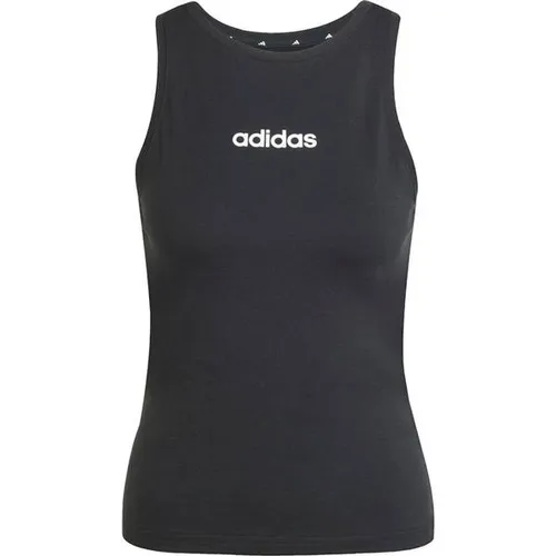 ADIDAS Damen Shirt Essentials Linear Slim Cotton