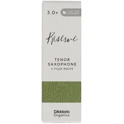 D’Addario Woodwinds Organic Reserve Tenor Saxophone Blätter 3,0+ - 5er Pack - Hochwertige Blätter für Tenor Saxophon, bieten hervorragenden Klang und Ansprache für leidenschaftliche Musiker.
