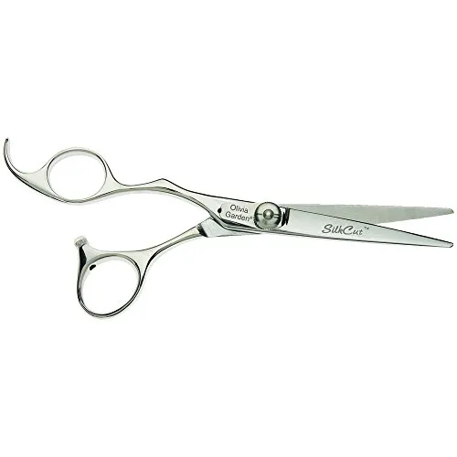 Olivia Garden SilkCut Haarschneide-Schere 5,75 Zoll für Linkshänder - Haarschneider mit handgefertigten, kräftigen Scherenblättern und ergonomischer Form für komfortables Arbeiten – perfekt für Linkshänder.